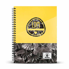 Martina D'Antiochia (Martina's Fun) Yellow-Yellow A4 Notebook, Grid Paper, Yellow