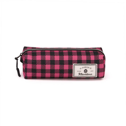 Martina D'Antiochia (La Diversión de Martina) Pink-Estuche Portatodo Cuadrado HS, Rosa
