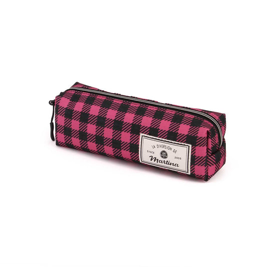 Martina D'Antiochia (La Diversión de Martina) Pink-Estuche Portatodo Cuadrado HS, Rosa