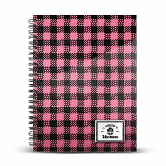 Martina D'Antiochia (Martina's Fun) Pink-Pink Notebook A5 Grid Paper, Pink
