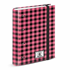 Martina D'Antiochia (Martina's Fun) Pink-Carpesano 4 Rings Grid Paper, Pink
