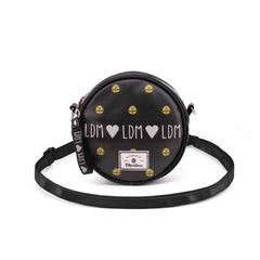 Martina D'Antiochia (Martina's Fun) Grey-Round Shoulder Bag, Grey