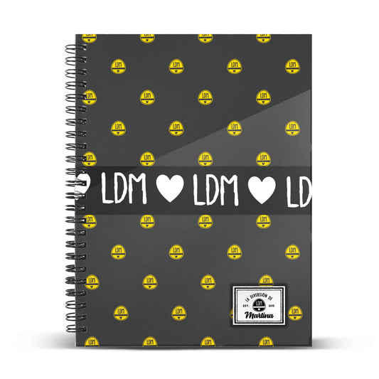 Martina D'Antiochia (Martina's Fun) Grey - A4 Notebook, Grid Paper, Grey