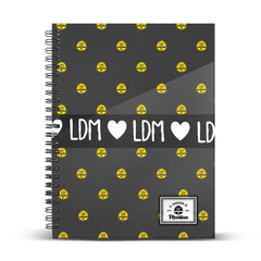 Martina D'Antiochia (Martina's Fun) Grey - A4 Notebook, Grid Paper, Grey