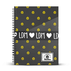 Martina D'Antiochia (Martina's Fun) Grey-Gray Paper A5 Notebook, Grey