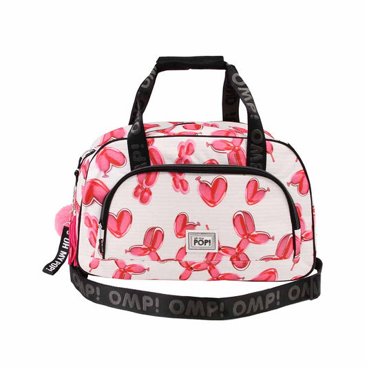 Oh My Pop Globoniche-Bolsa de Deporte Sport Pocket, Rojo