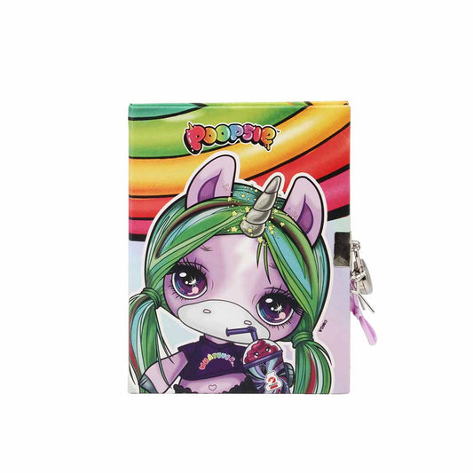 Poopsie Slime Surprise Rainbow-Diario con Llave, Multicolor