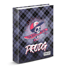 PRO-DG Skull-Folder 4 Rings, Gray