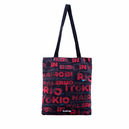 La Casa de Papel Cities-Bolsa de la Compra Tote Shopping Bag, Rojo
