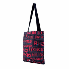 La Casa de Papel Cities-Bolsa de la Compra Tote Shopping Bag, Rojo