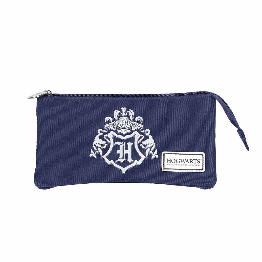 Harry Potter Academy-Trousse Triple HS, Bleu Foncé