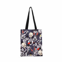 Looney Tunes Folks-Bolsa de la Compra Tote Shopping Bag, Gris