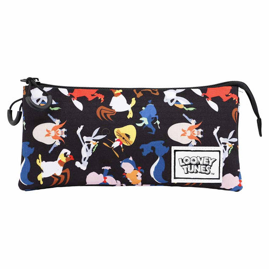 Looney Tunes Gang-Estuche Portatodo Triple HS, Multicolor