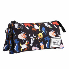 Looney Tunes Gang-Estuche Portatodo Triple HS, Multicolor