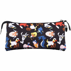 Looney Tunes Gang-Estuche Portatodo Triple HS, Multicolor