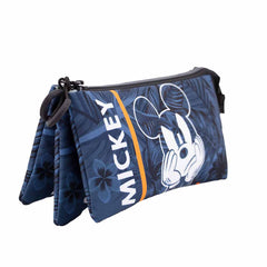 Disney Mickey Mouse Blue-Estuche Portatodo Triple HS, Azul Oscuro