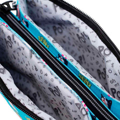 Oh My Pop Angry Cat-Estuche Portatodo Triple HS, Turquesa