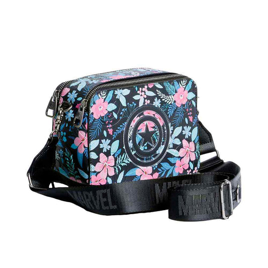 Marvel Captain America Spring-Bag IBiscuit Shoulder Bag, Multicolor