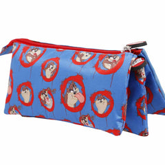 Looney Tunes Taz Tasmanian-Estuche Portatodo Triple, Azul