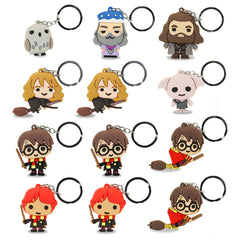 Harry Potter Assorted HP-Set of 12 Keychain Vinyl Figures, Multicolour