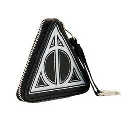 Harry Potter Hallows-Portamonete Triangolare, Nero