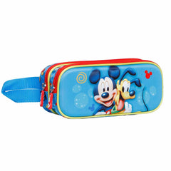 Disney Mickey Mouse Pluto-3D Double Pencil Case, Blue