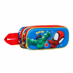 Trousse à crayons Marvel Spiderman Team-Double 3D, Multicolore