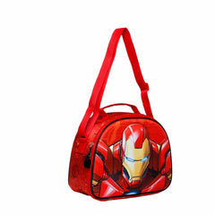 Marvel Iron Man Stark-Bolsa Portamerienda 3D, Multicolor