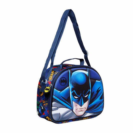 DC Comics Batman Rage-3D Lunch Bag, Blue