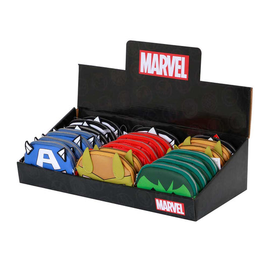 Marvel Assortment Marvel-Exhibitor of Pill Chibi Coin Purses, Multicolor