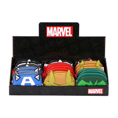 Marvel Assortment Marvel-Exhibitor of Pill Chibi Coin Purses, Multicolor
