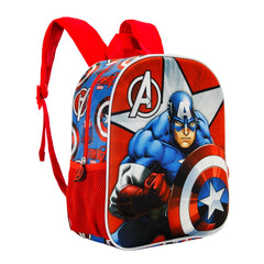 Marvel Capitán América Gravity-Mochila 3D Pequeña, Rojo