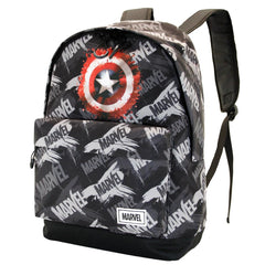 Sac à dos Marvel Captain America Scratches-HS FAN, gris