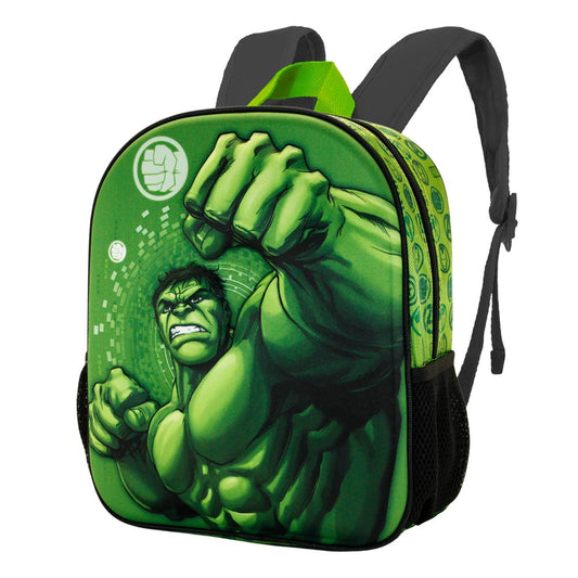 Marvel Hulk Fist-Mochila 3D Pequeña, Verde