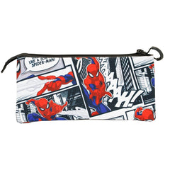 Marvel Spiderman Stories-Estuche Portatodo Triple FAN, Multicolor
