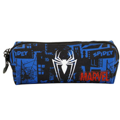 Marvel Spiderman Sky-Estuche Portatodo Cuadrado FAN, Azul