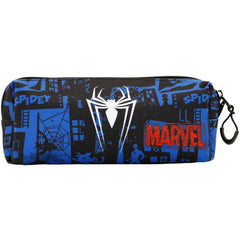 Marvel Spiderman Sky-Estuche Portatodo Cuadrado FAN, Azul