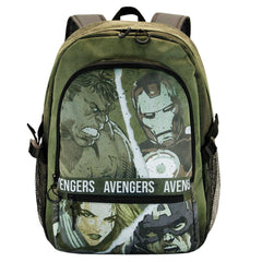 Marvel Los Vengadores Shout-Mochila Fight HS FAN, Verde Militar