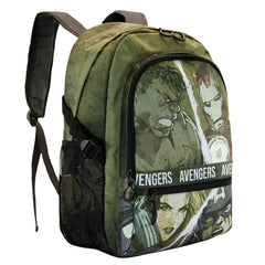Marvel Los Vengadores Shout-Mochila Fight HS FAN, Verde Militar