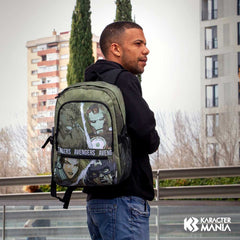 Marvel Los Vengadores Shout-Mochila Fight HS FAN, Verde Militar
