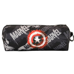Marvel Captain America Scratches-Square FAN Square Pencil Case, Gray