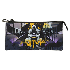DC Comics Batman Dark Night-Estuche Portatodo Triple FAN, Gris