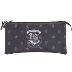 Harry Potter Hogwarts - FAN Triple FAN Pencil Case, Black