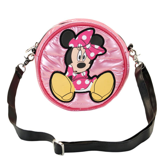 Disney Minnie Mouse Shoes-Round Padding Shoulder Bag, Pink