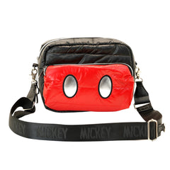 Disney Mickey Mouse Air-Bag IBiscuit Padding Shoulder Bag, Black