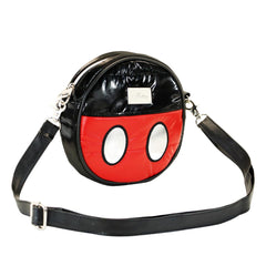 Disney Mickey Mouse Air-Bolso Bandolera Redondo Padding, Negro