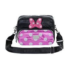 Disney Minnie Mouse Air-Bolso Bandolera IBiscuit Padding, Negro