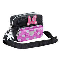 Disney Minnie Mouse Air-Bolso Bandolera IBiscuit Padding, Negro