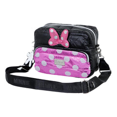 Disney Minnie Mouse Air-Bolso Bandolera IBiscuit Padding, Negro