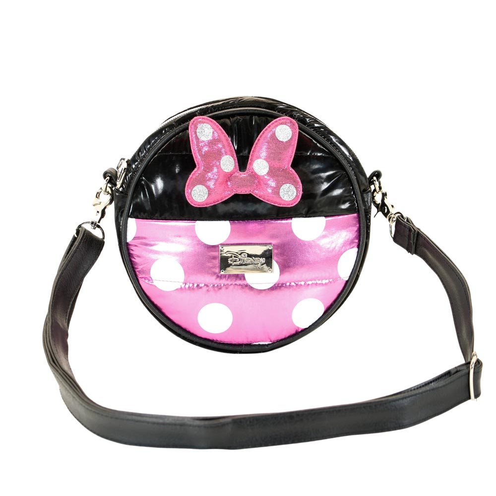 Disney Minnie Mouse Air-Round Padding Shoulder Bag, Black